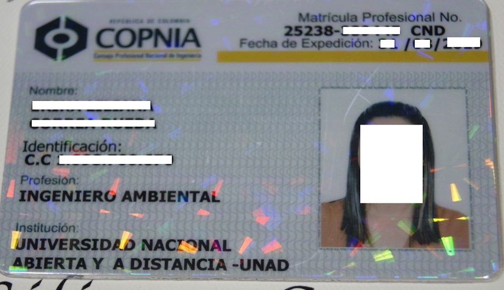 VENTA DE TARJETAS PROFESIONALES COPNIA