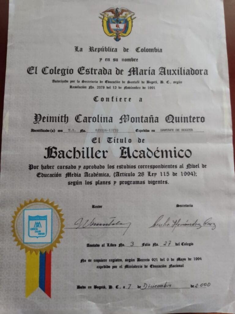 VENTA DE TITULOS BACHILLER